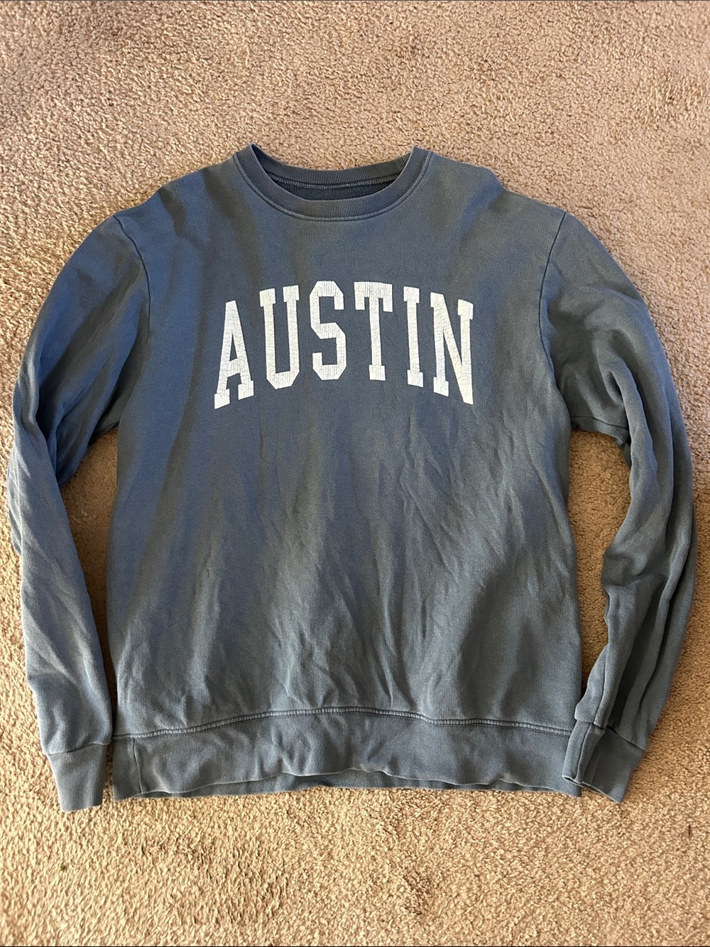 Brandy Melville Austin Crewneck Sweatshirt - Slate Blue